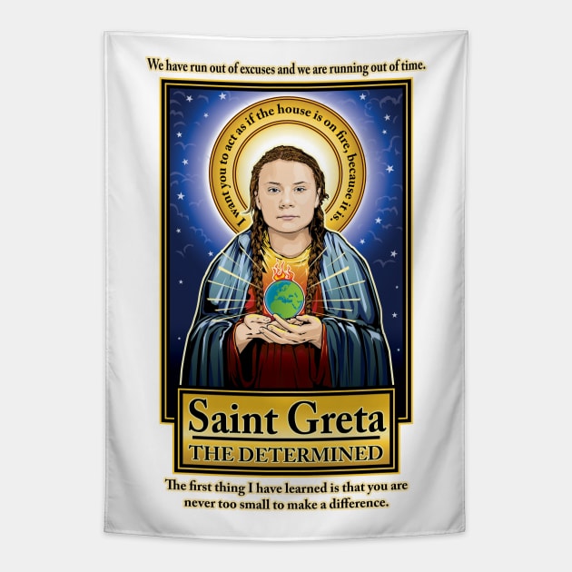 Saint Greta Tapestry by Pop Art Saints