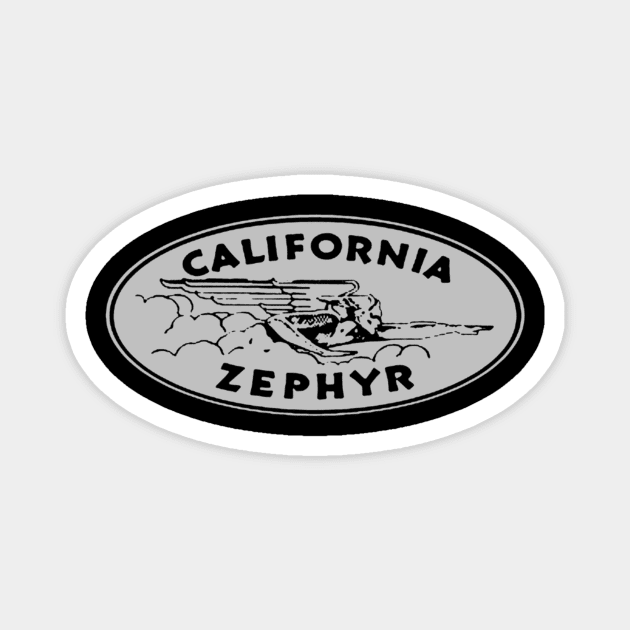 California Zephyr Magnet by szymkowski