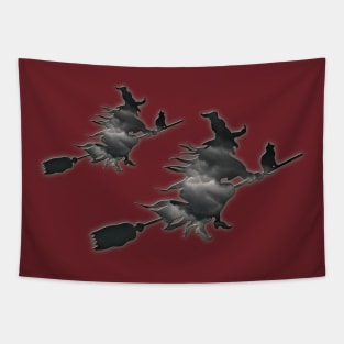 Witchies in flight Edit Tapestry