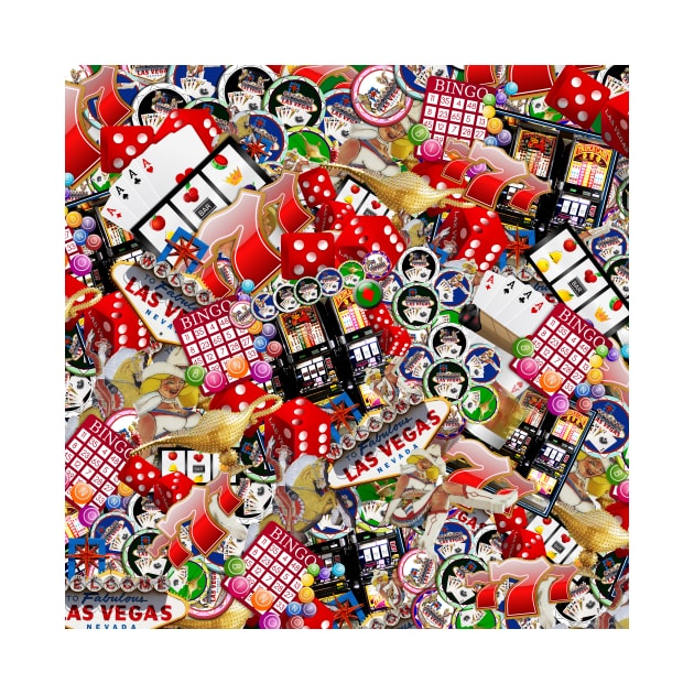 Gamblers Delight - Las Vegas Icons by Gravityx9