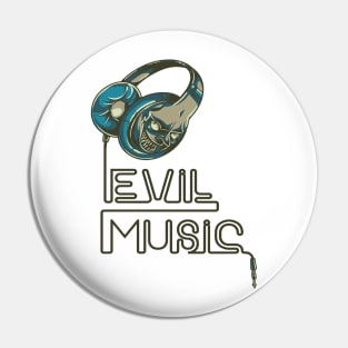 Evil Music Pin