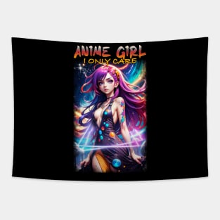 Anime Girl I Only Care 02 Tapestry
