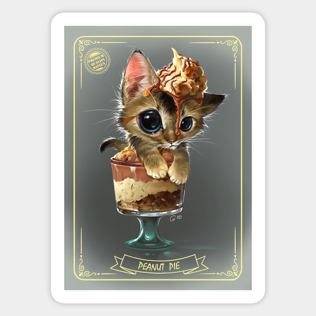 Cutest Delights - Peanut Pie - Kitten - Sticker