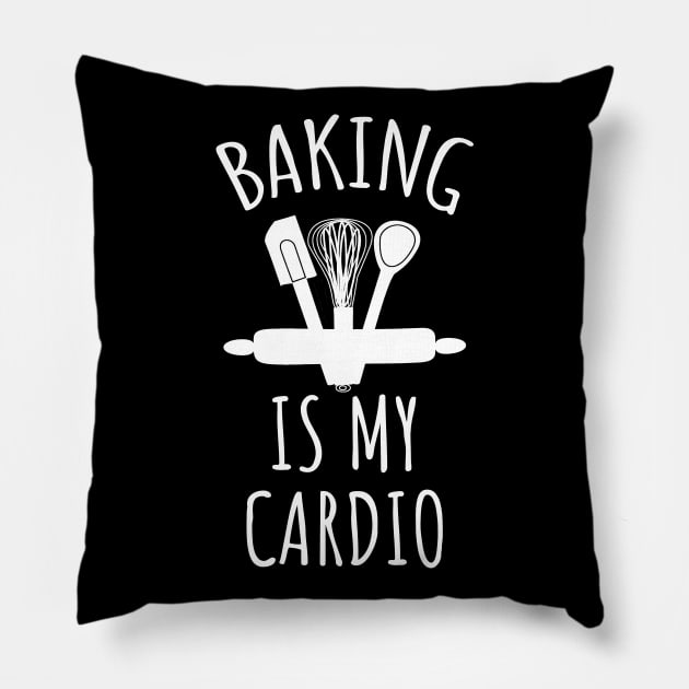 Baking is my cardio Pillow by LunaMay