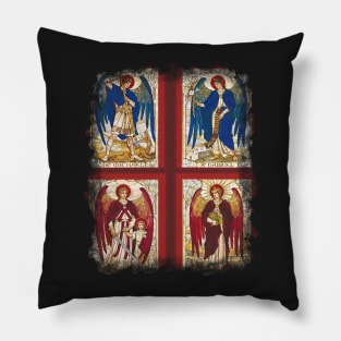 St MIchael St Gabriel St Raphael and St Uriel Archangel Angel Saint Pillow