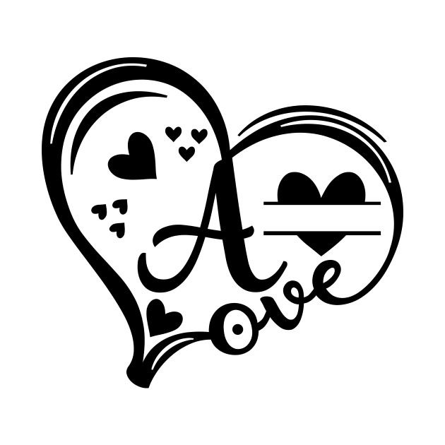 Love monogram Abjad logo Kids by Candy Store