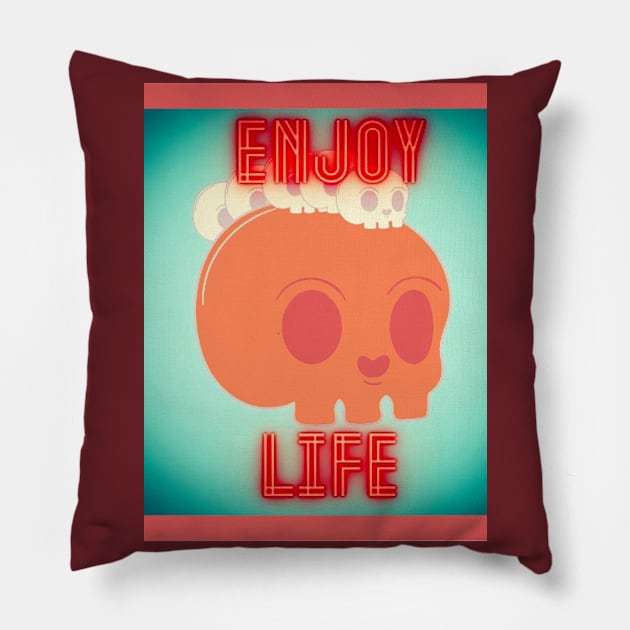 enjoy life Pillow by Dm's store