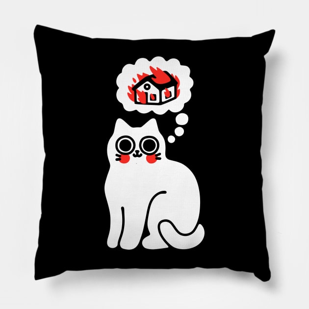 DREAMING OF DESTRUCTION Pillow by obinsun