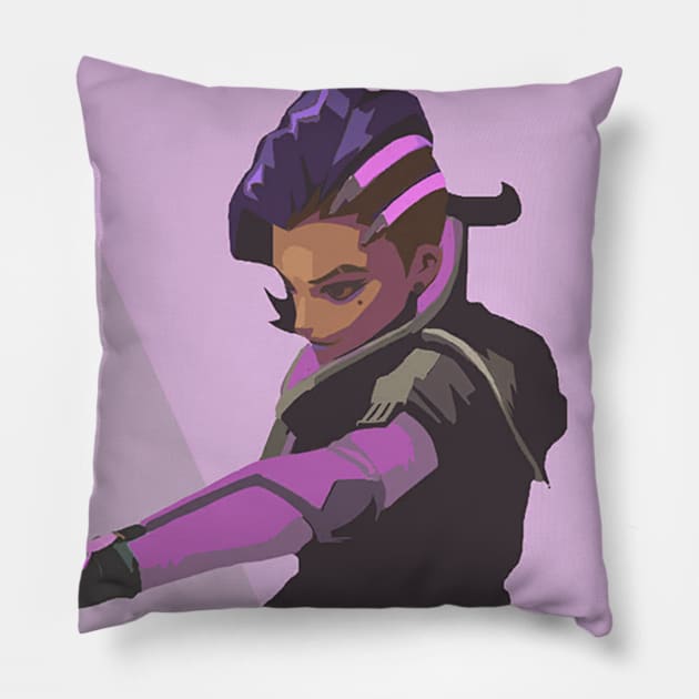 Sombra Hacker Pillow by Genessis
