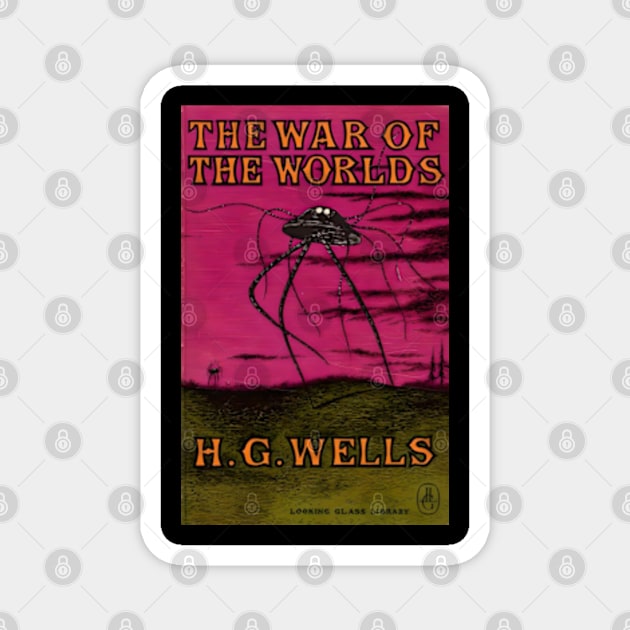 The War of the Worlds by H.G. Wells Magnet by Desert Owl Designs