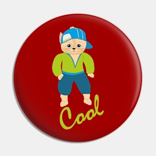 Cool cat Pin