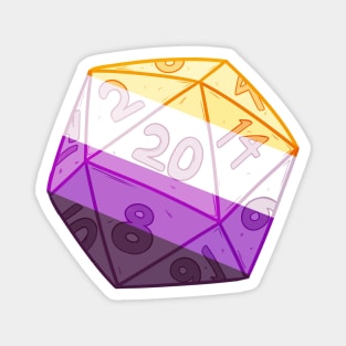 Pride Dice - Nonbinary Magnet