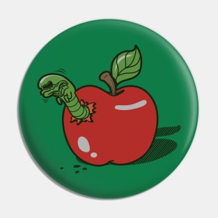 Appleburster Funny Chestburster Alien Inside Apple Pin