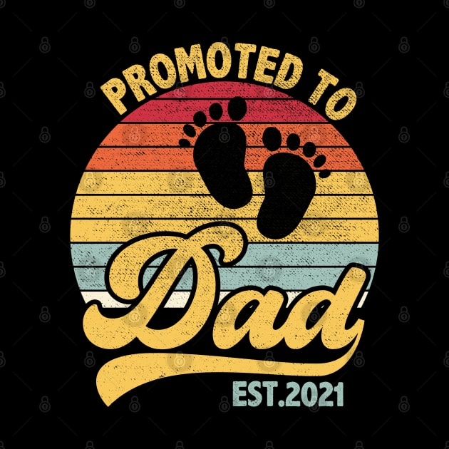 Promoted to Daddy 2021, Funny New Dad Baby by DragonTees