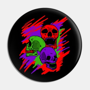 color skulls Pin