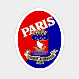 1925 Paris France Luggage Label Magnet