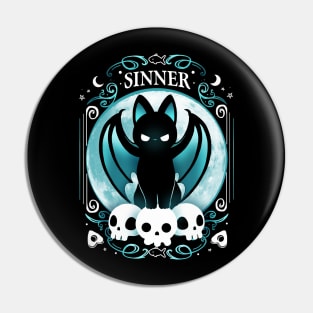 Sinner Cat Pin