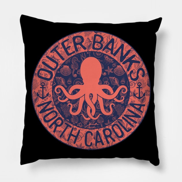 Outer Banks, North Carolina, with Octopus Pillow by jcombs