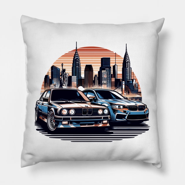 BMW M5 Pillow by Vehicles-Art