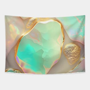 Gold opal gemstone Tapestry