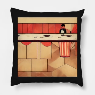 Waiter | Comics Style Pillow