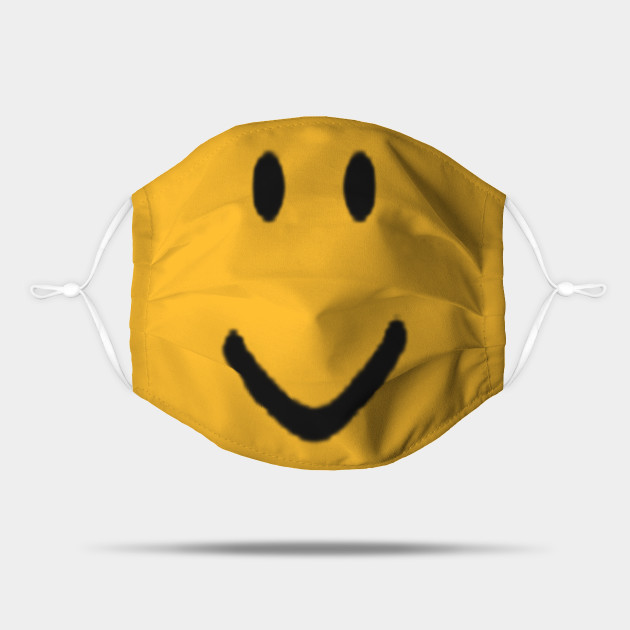 Roblox Halloween Noob Face Costume Roblox Mask Teepublic Uk - roblox noob smiley face