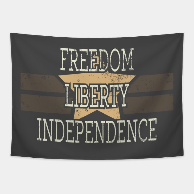 Freedom Liberty Independence Tapestry by yaros