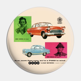 FORD CONSUL AND ANGLIA - advert Pin