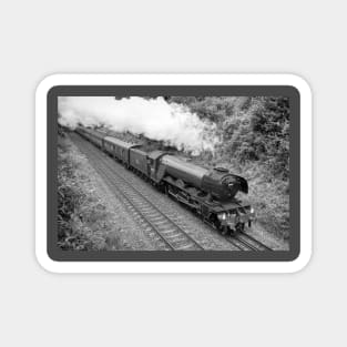 The Flying Scotsman - Black and White Magnet