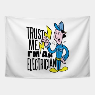 Funny Electrician Tapestry