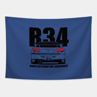 Nissan Skyline R34 Transparent Version Tapestry