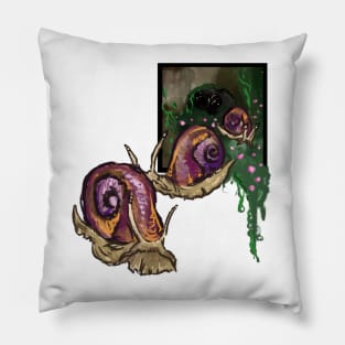 Snail parade Pillow