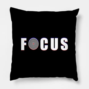 Stay Focus Inspiring Words - Hustle And Work Hard Pillow