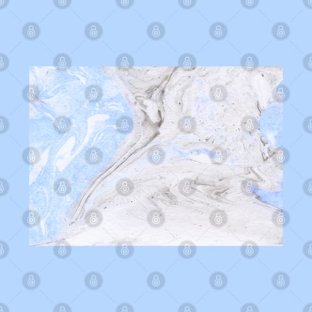 Marble pattern in shades of blue, grey and creamy white by CalliLetters