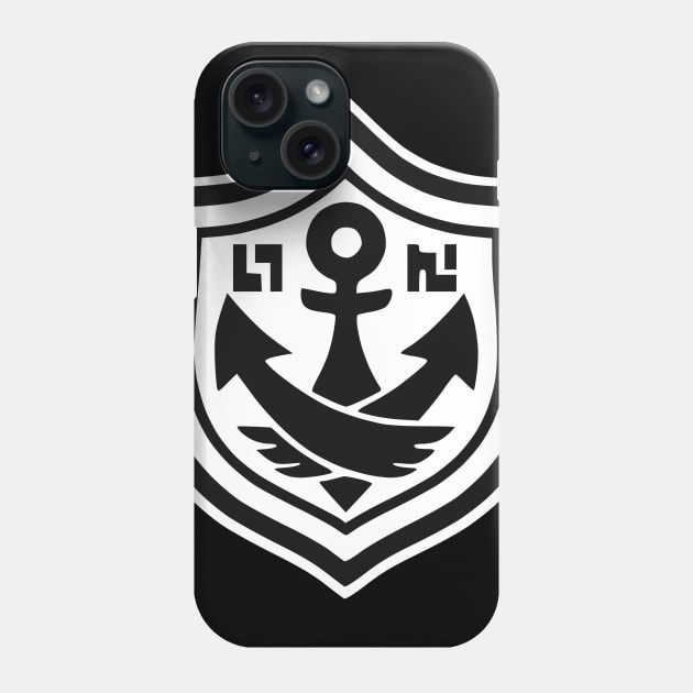 Anchor Tee (Full/Black+White) Phone Case by Sonchezz