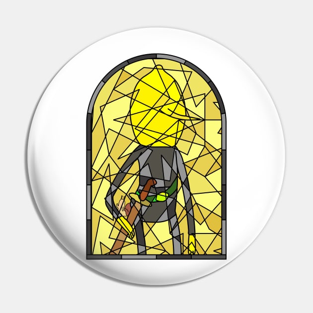 Stained Glass Lemongrab (Lemonblack) Pin by gkillerb