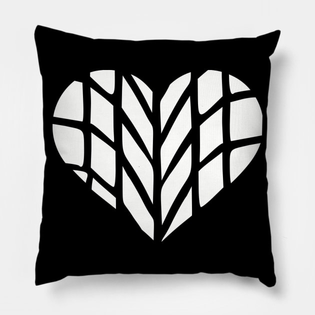 Skidmarks heart Pillow by Designzz