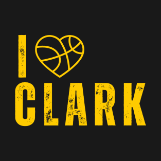 I love 22 Clark Jersey Number 22 yellow T-Shirt