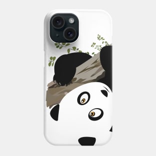 Panda in the tree Phone Case