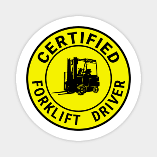 Certified forklift driver Magnet