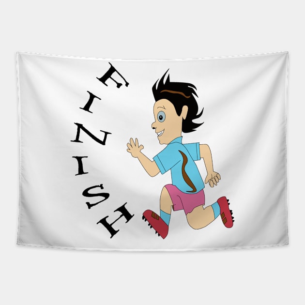 To the finish line Tapestry by KINGShut