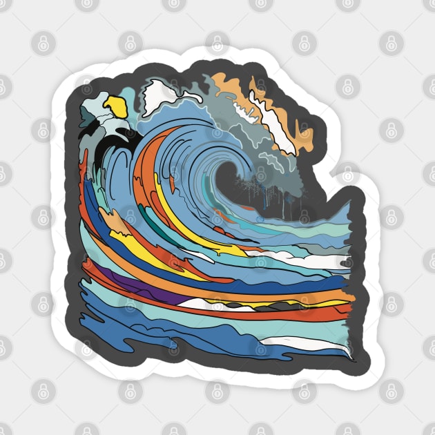 Abstract Wave Magnet by TopTenGraphics