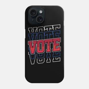 Vote Repeated Text Phone Case