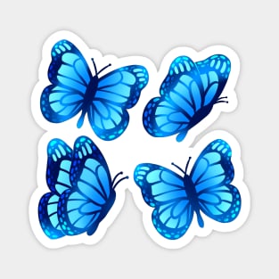 Blue Morpho Butterflies Magnet