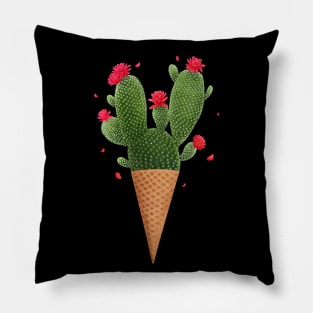 ice cream with cactus Pillow