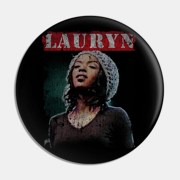 TEXTURE ART - Lauryn Hill Pin by ZiziVintage