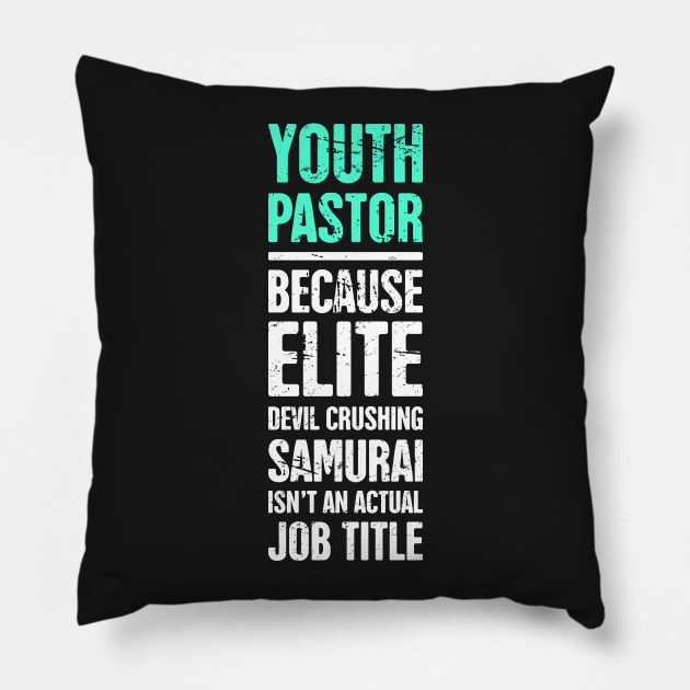 Funny Youth Pastor Design Pillow by MeatMan