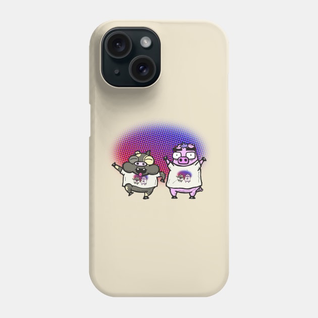 Cash Grab Pigs Wear Shirts Of Shirts! Phone Case by calavara