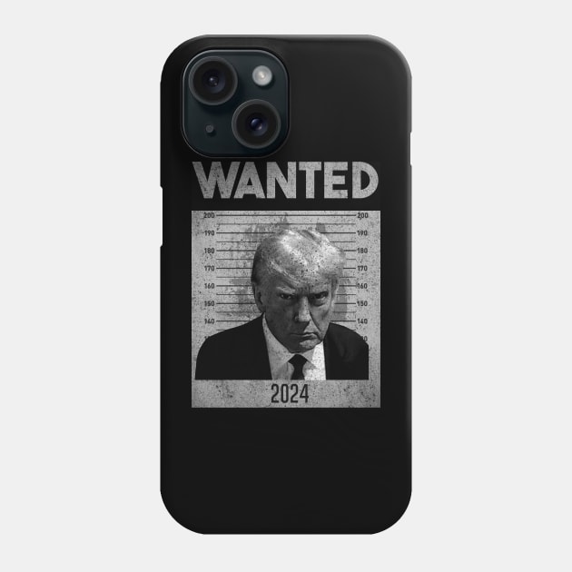 trump mugshot 2024 Phone Case by Bones Be Homes