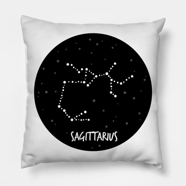 Sagittarius Constellation Pillow by krimons